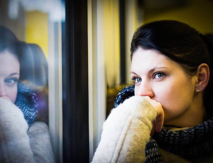 Contemplative woman